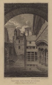 Hain Kapısı, Londra Kulesi (gravür) by English School