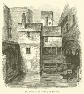 Hain Kapısı, Londra Kulesi (gravür) by English School
