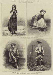 Gerçek Hayattaki Dönüşüm Sahneleri (gravür) by English School