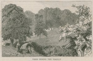 Viyadük arkasındaki ağaçlar by English School