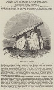 Trethevey Stone, Cornwall (gravür) by English School