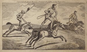 Trick riding (gravür) by English School