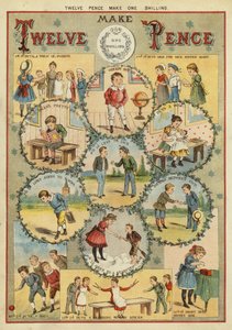 On iki peni bir şilin yapar (chromolitho) by English School