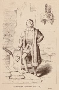 Tycho Brahe yıldızı keşfediyor (gravür) by English School