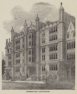 Üniversite Salonu, Gordon-Square (gravür) by English School