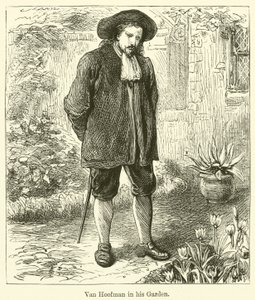 Van Hoofman Bahçesinde (gravür) by English School