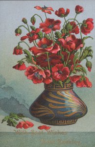 Gelincik vazosu (kromolitho) by English School