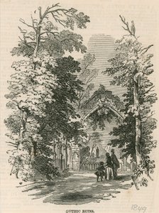 Vauxhall Bahçeleri, Londra: Gotik kalıntılar by English School
