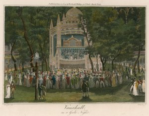 Vauxhall Bahçeleri, Londra, bir gala gecesinde by English School