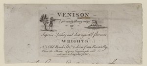 Satıcı Satıcı, Wrights, ticari kart by English School