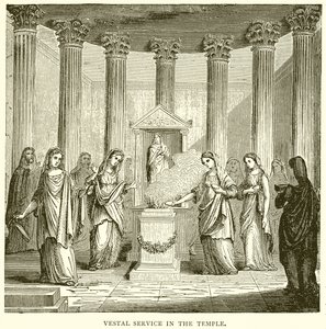 Tapınakta Vesta Hizmeti by English School