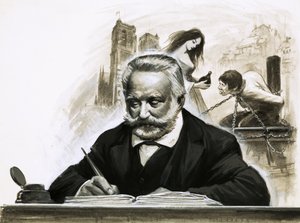Victor Hugo, Notre Dame de Paris romanını yazarken by English School