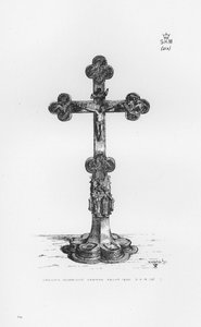Victoria ve Albert Müzesi: Haç, gümüş yaldızlı, Alman yaklaşık 1400 by English School