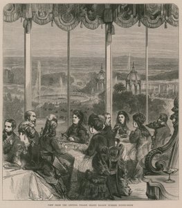 Crystal Palace Grand Saloon yaz yemek salonundan görünüm by English School