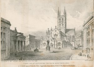 St Saviors Kilisesi'nin görünümü, Southwark by English School
