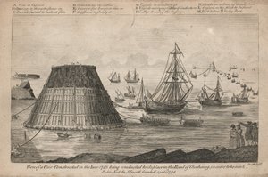 1785 yılında inşa edilen bir koninin görünümü, Cherbourg Yolu