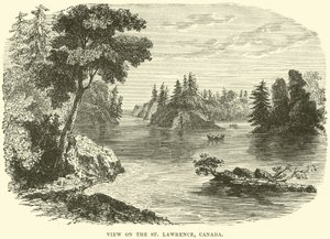 St Lawrence, Kanada üzerinde görünüm by English School