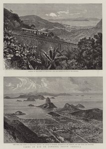 Görünümler Rio de Janeiro, Güney Amerika (gravür) by English School