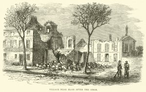 Kuşatmadan sonra Blois yakınlarındaki köy, Aralık 1870 by English School
