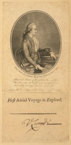 Vincent Lunardi, 1784 (nokta gravürü) by English School