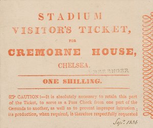 The Stadium, Cremorne House, Londra, Eylül 1836