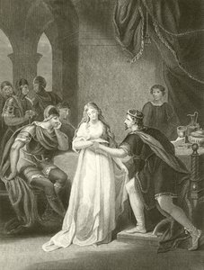 Vortigern ve Rowena by English School