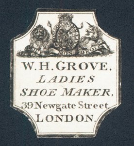 WH Grove, Bayan Ayakkabı Üreticisi, ticaret kartı by English School