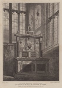 Wadham Anıtı, St Mary Kilisesi, Ilminster, Somerset (gravür) by English School