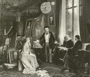Wagner ve arkadaşları (gravür) by English School