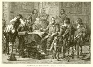 Wallenstein ve Tilly bir savaş konseyi düzenliyor (1626) by English School