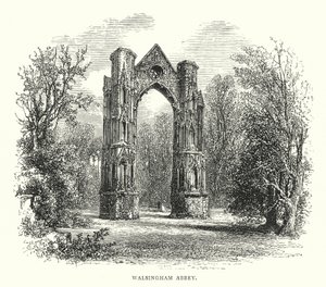 Walsingham Manastırı (gravür) by English School