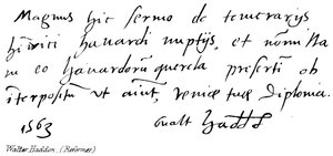 Walter Haddon, (Reformcu) by English School