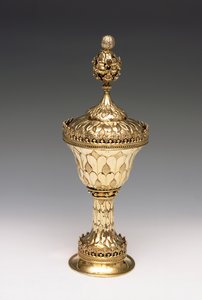 Wardens Grace Cup, c.1480 (gümüş yaldızlı) (ayrıca bkz. 239872) by English School
