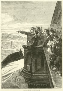 Bombardımanı İzlemek, Aralık 1870 by English School