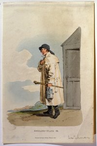 Bekçi, 1813 (aquatint) by English School