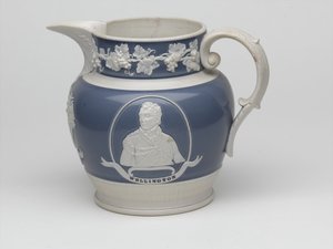 Waterloo hatıra sürahisi, c.1815 (taş eşya) by English School