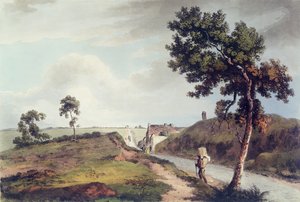 Waterloo, gravür C. Turner, 1816 (renkli gravür) by English School