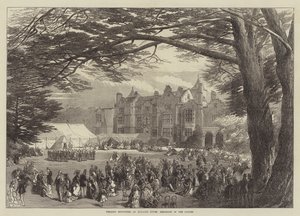 Holland House'da Düğün Şenlikleri, Bahçede Kahvaltı (gravür) by English School