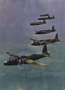 Wellington bombardıman uçakları düzende by English School