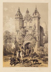 West-Stow Hall, Suffolk (aquatint) by English School