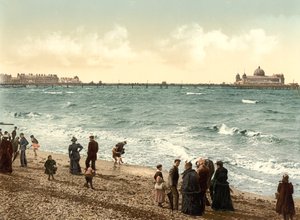 Batı İskelesi, Morecambe (el renginde fotoğraf) by English School