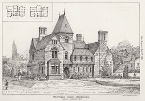 Westfield House, Wimbledon (gravür) by English School