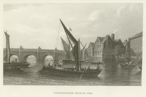 Westminster Köprüsü, 1745 by English School