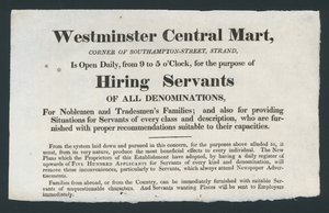 Westminster Central Mart, Hizmetçi Kiralama by English School
