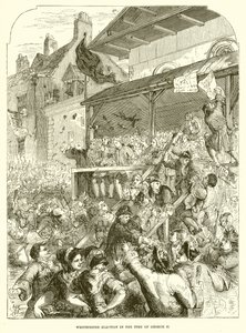 George II zamanında Westminster Seçimi by English School