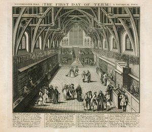 Westminster Hall, Dönemin İlk Günü, Bir Hiciv Şiiri by English School