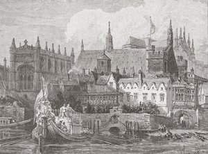Charles I, c.1625-49 saltanatı sırasında Thames
