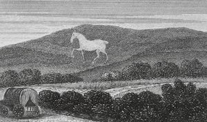 White Horse Vale, Berkshire (gravür) by English School