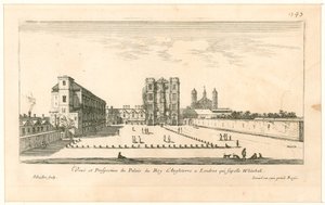 Beyaz salon. İsrail Silvestre tarafından gravür, 1640 by English School