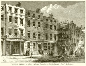 1820 yılında Wigmore Caddesi by English School
